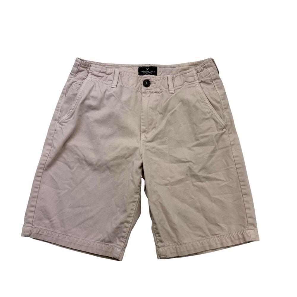 American Eagle Shorts Mens 30 Pink Classic Chino Flat Front Mid Rise Cotton